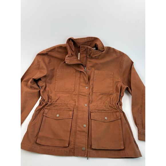 Levi's Women High Collar Button-up Front Karlie Utility Jacket Brown XL NWT - Picture 14 of 16